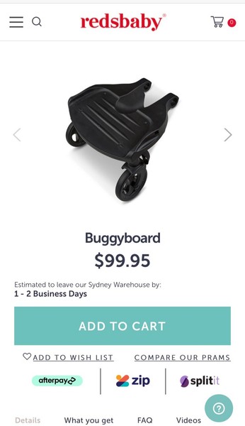 redsbaby buggy board